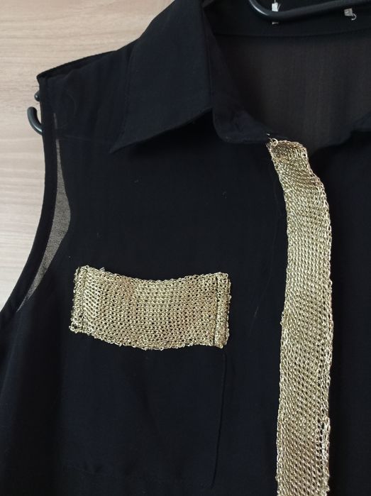 Bluzeczka czarna cienka r S/M