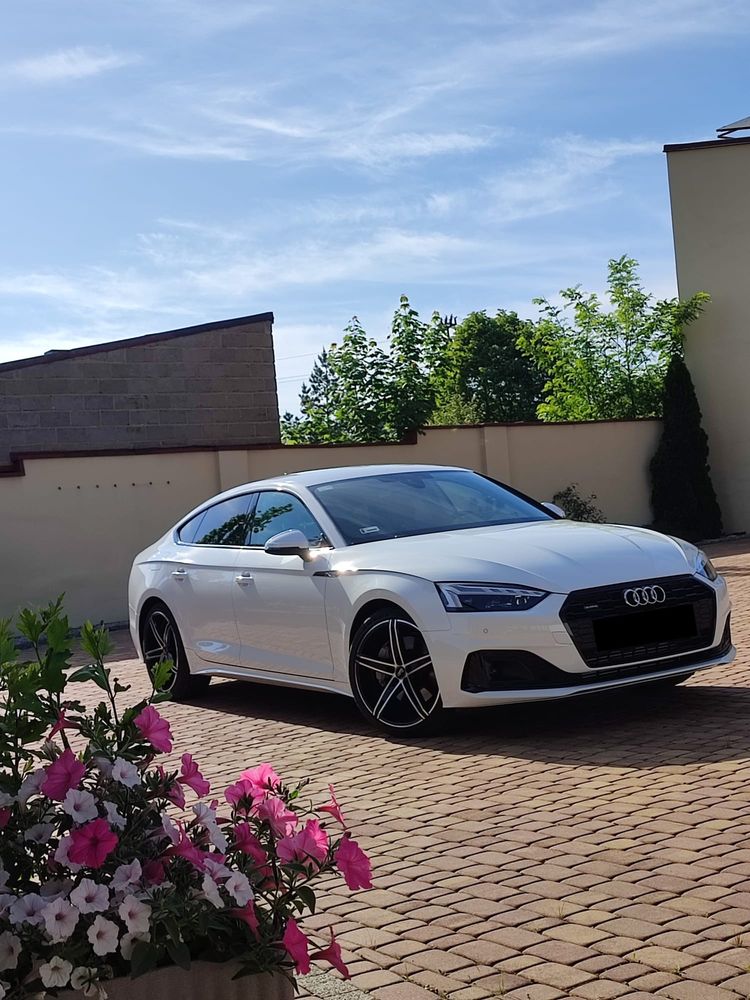Auto do ślubu wesele Audi A5 Sportback białe Wolne Terminy