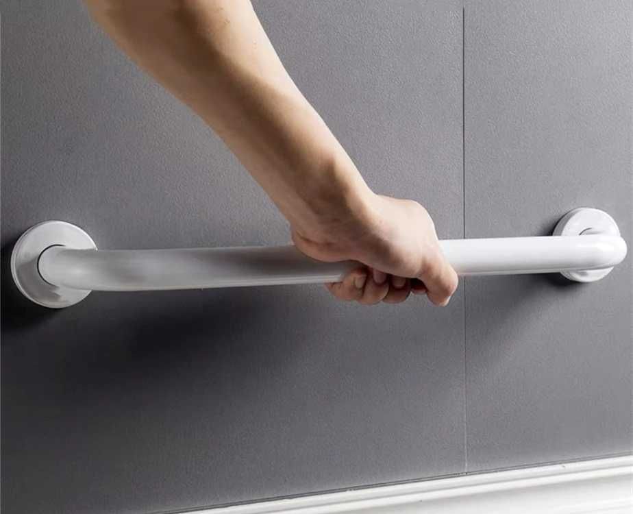 Uchwyt łazienkowy pod prysznic do wanny biały 50cm poręcz dla seniorów