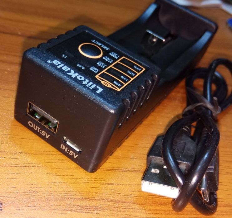 Зарядное устройство 18650 LiitoKala lii-100 Li-ion + PowerBank зарядка