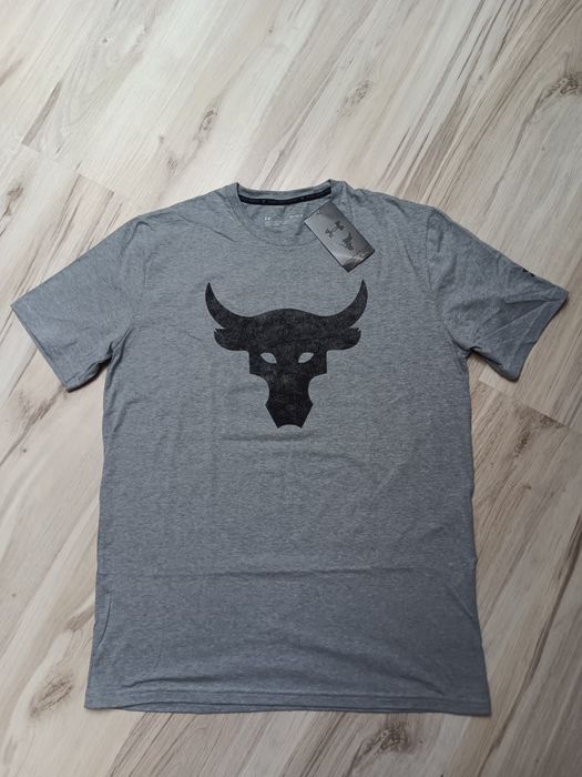 T-shirt bawełniany męski under armour project rock rozmiar m