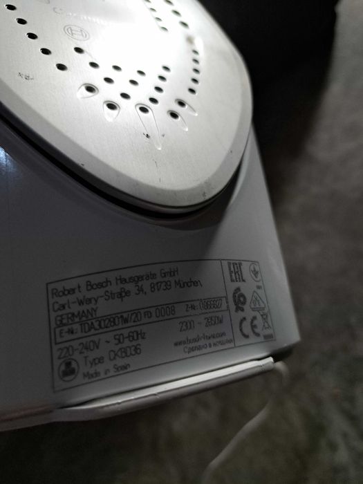 Ferro de engomar bosch AVARIADO