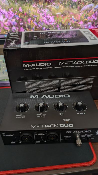Звукова карта M-Audio M-track duo аудіо інтерфейс