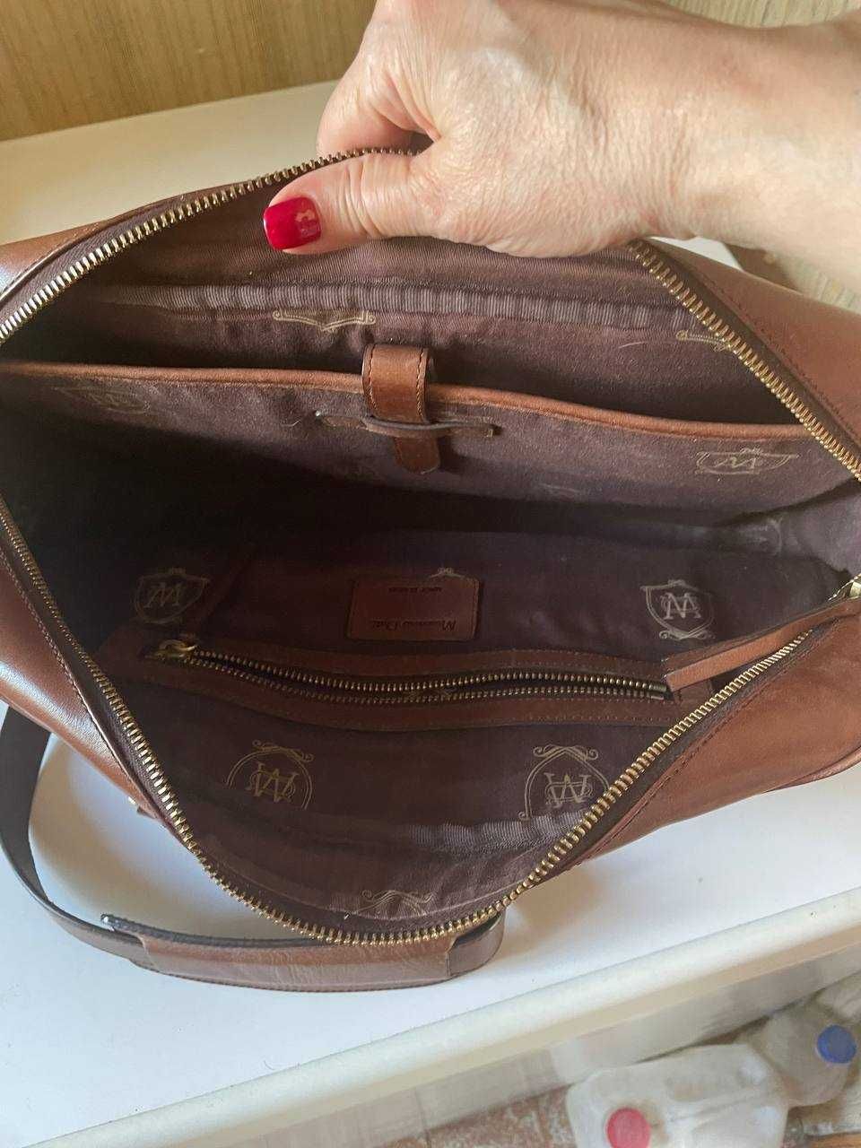 Massimo Dutti сумка шкіряна