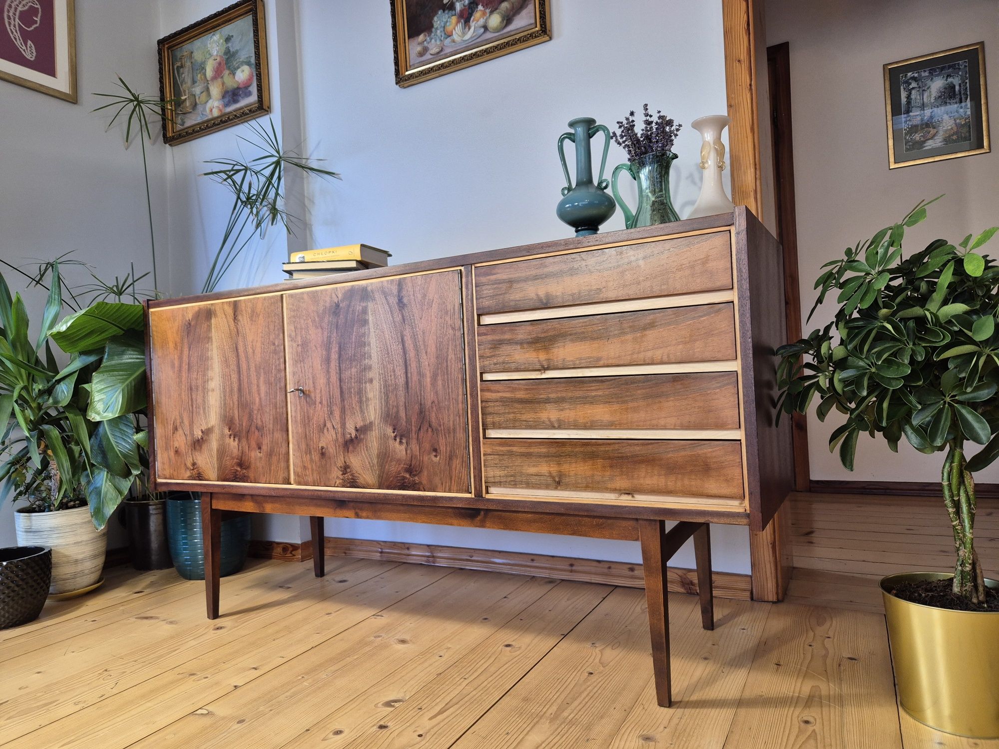 Komoda/sideboard proj.S.Albracht po renowacji! PRL VINTAGE RETRO
