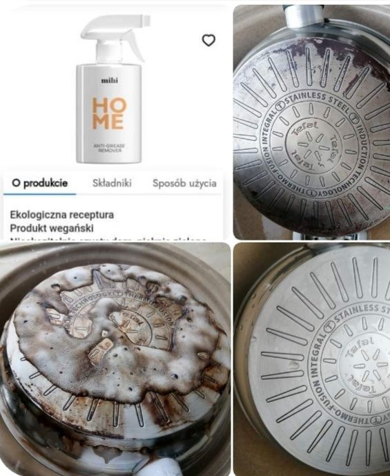 Odtłuszczacz do kuchni 500 ml  mihi 3szt + atomizer