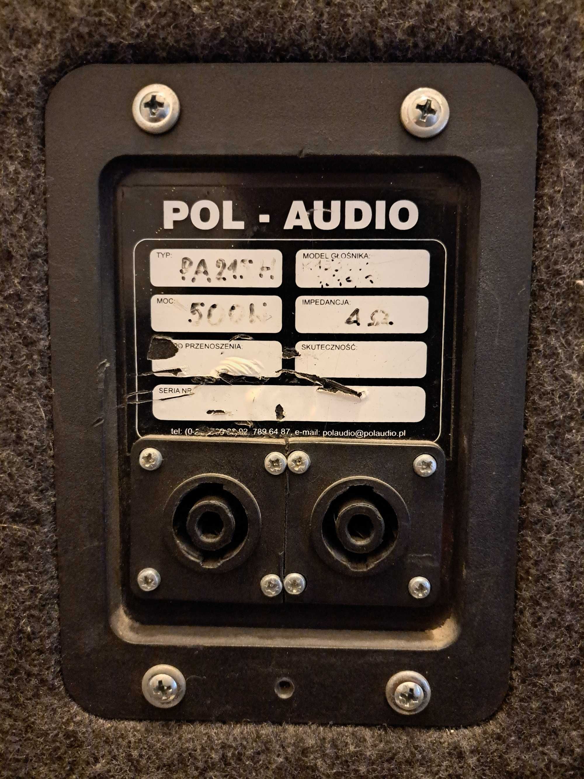 Kolumny Pol-Audio PA 215 -H 500W