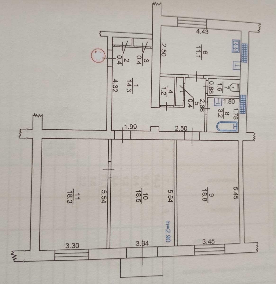 Продам 3 кімн кв сталінка центр