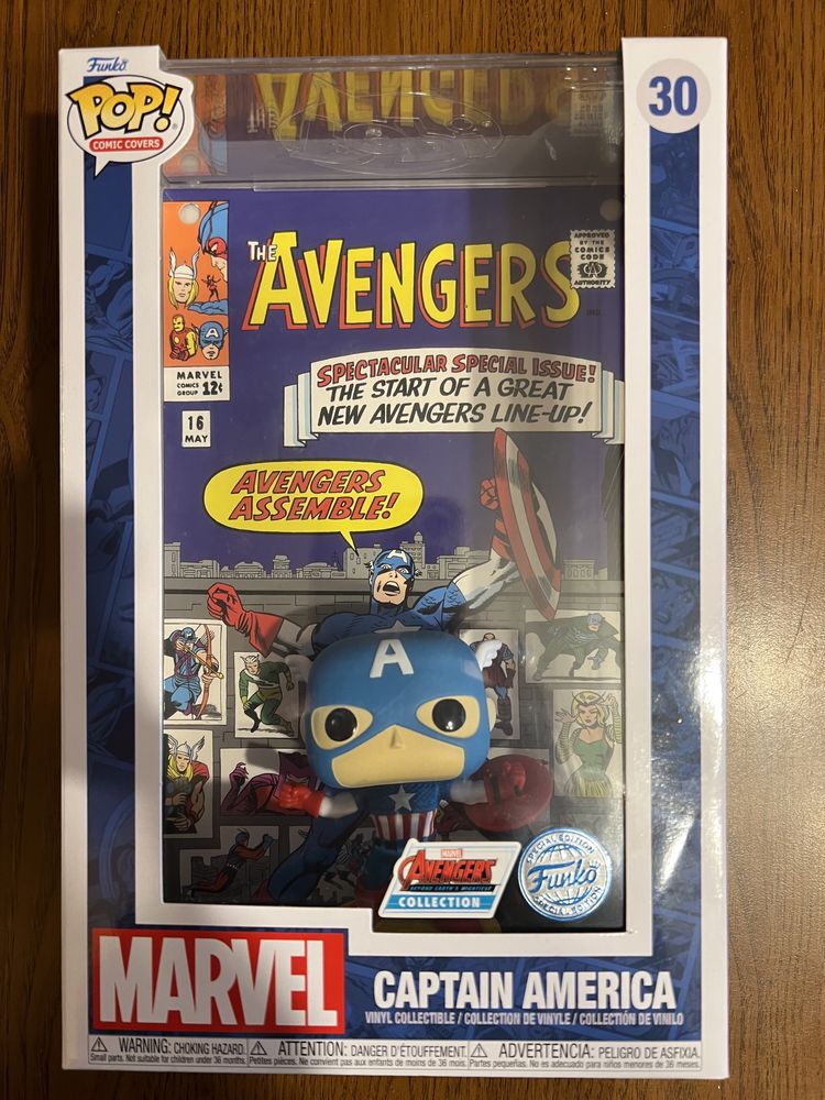 Funko Pop Capitan America #30 Comic Covers