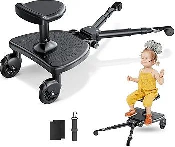 Plataforma Universal 3 em 1 para Carrinho de Bebé com Assento Elevado