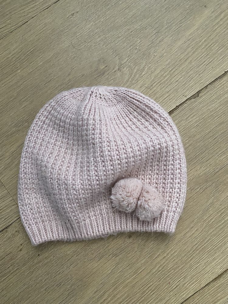 H&m czapka zimowa różowa