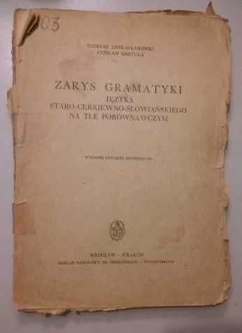 zarys gramatyki języka staro-cerkiewno-słowiańskiego na tle