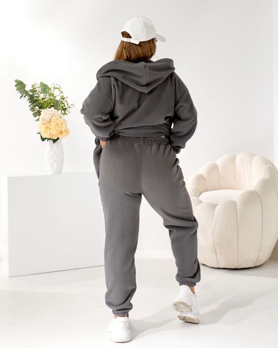 Жіночий спортивний костюм двосторонній фліс  48-50 52-54 56-58