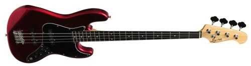 Ever Play JB RD/BK gitara basowa 4-strunowa typu Jazz Bass