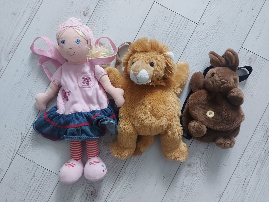 Zestaw plecaki - pluszaki