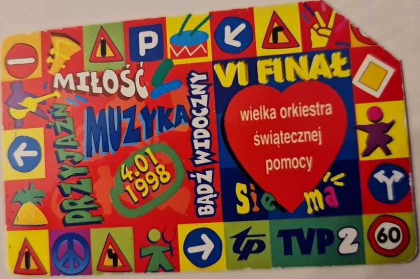 Sprzedam kartę telefoniczną - VI finał WOŚP