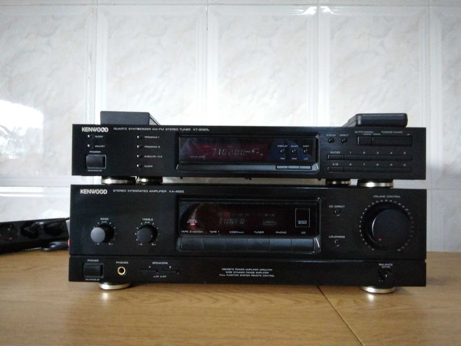 Amplificador integrado Kenwood KA-4520+ Sintonizador Kenwood KT 2020L