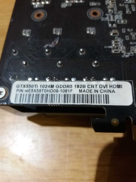 Видеокарта Palit PCI-Ex GeForce GTX550Ti 1024MB