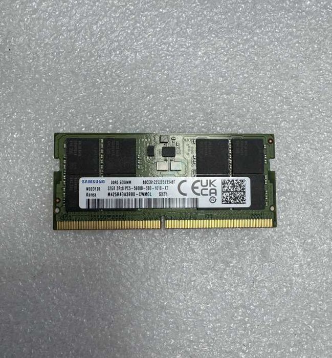 SAMSUNG SODIMM DDR5 32GB 5600  M425R4GA3BB0-CWM на гарантії