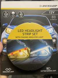 Reflektor samochodowy LED z kierunkowskazami Dunlop