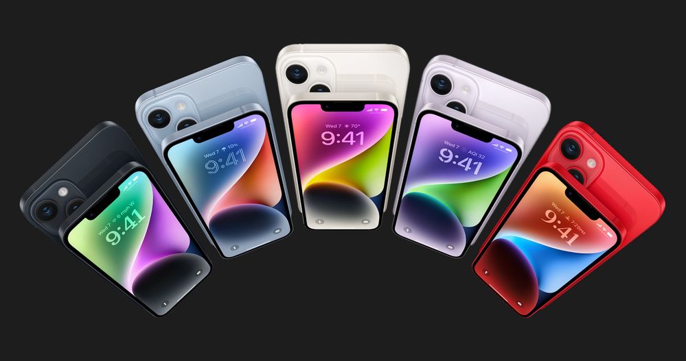 NEW Apple iPhone 14 128/256/512 gb Midnight/Blue/Purple/Starlight/Red