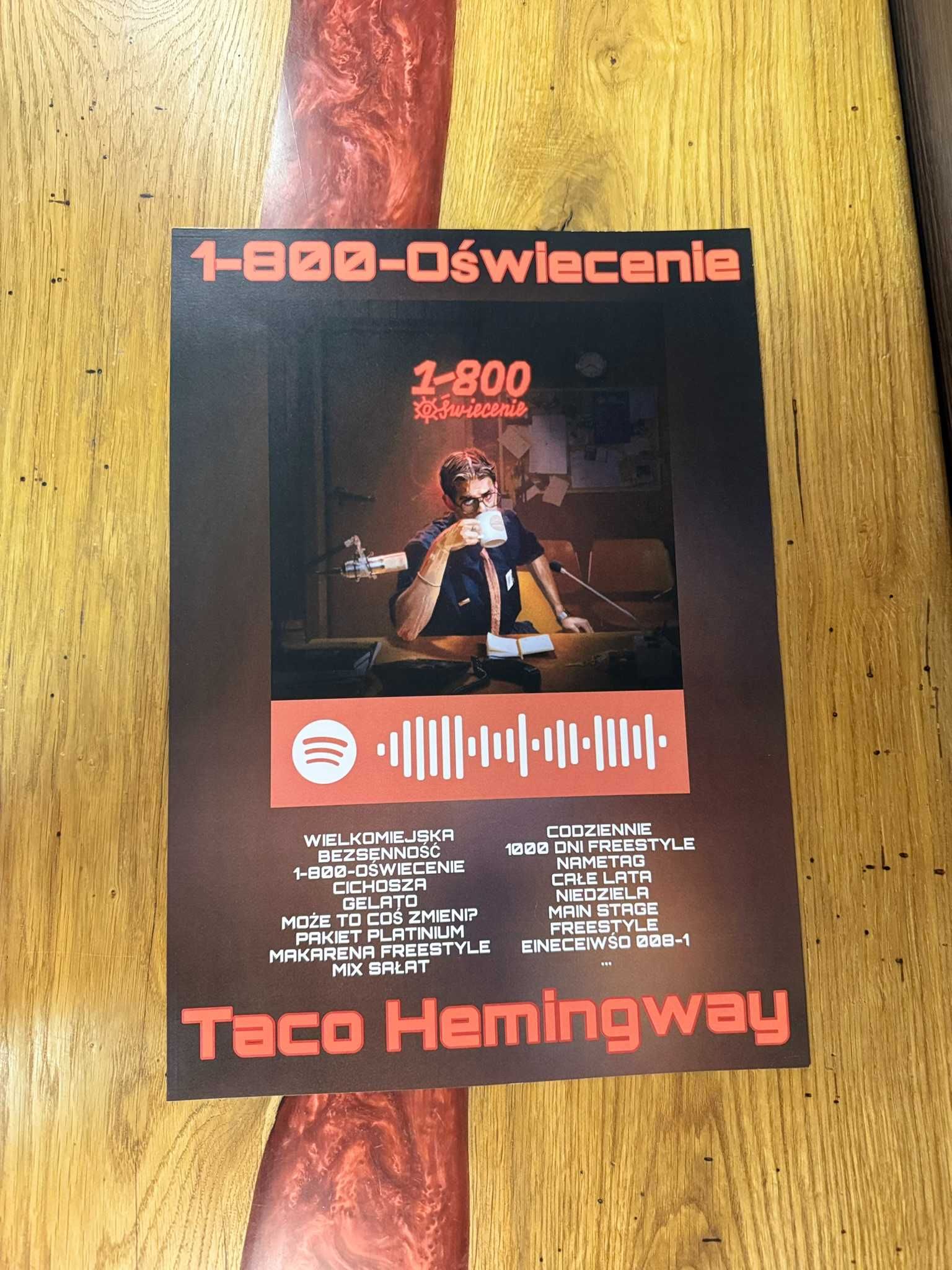 Taco Hemingway - 1-800-Oświecenie Plakat dla fana