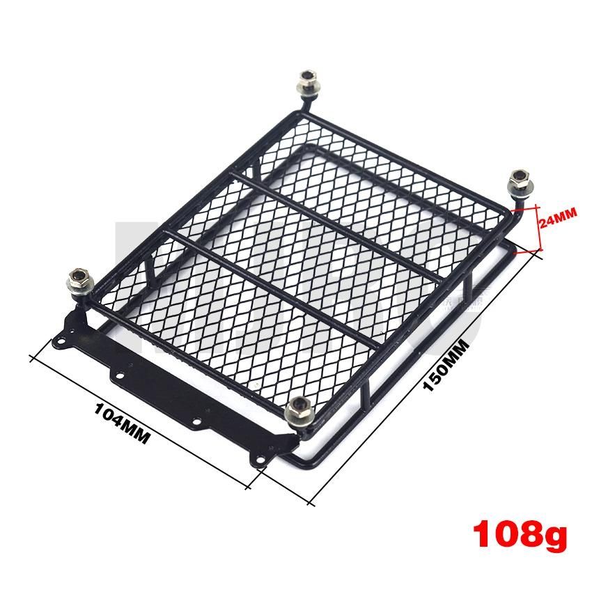 Rack grade de tejadilho RC de mercadorias p/ jipes e Crawlers luz led