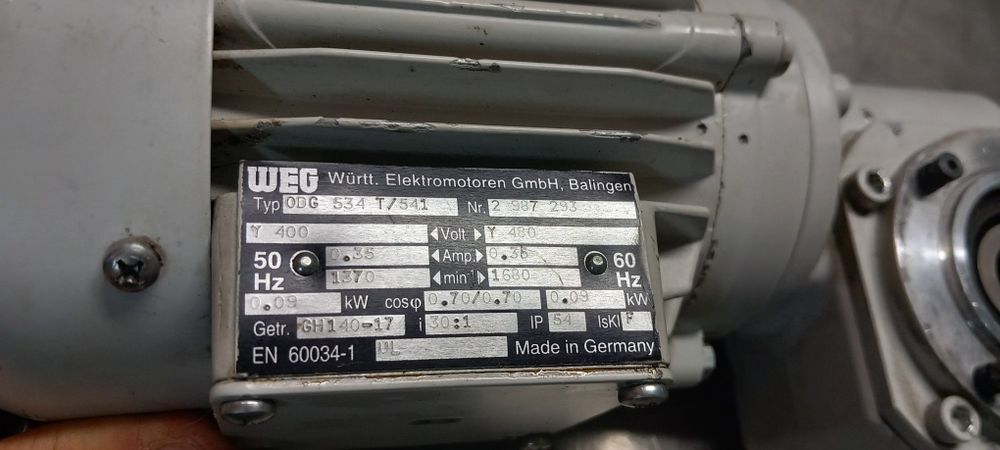 Motoreduktor, przekładnia silnik 0,09kW 400V
