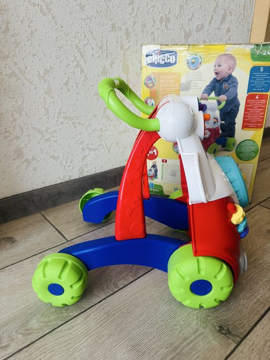 Chicco ходунки 2-в-1  Happy Hippy Walker, каталка, штовхачі