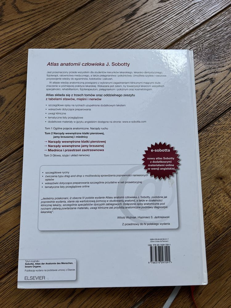 Atlas anatomii człowieka, Sobotta Tom 2