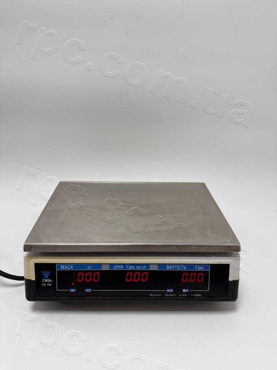Ваги торгові електронні Digi DS-788P, Digi DS-788B 15 кг