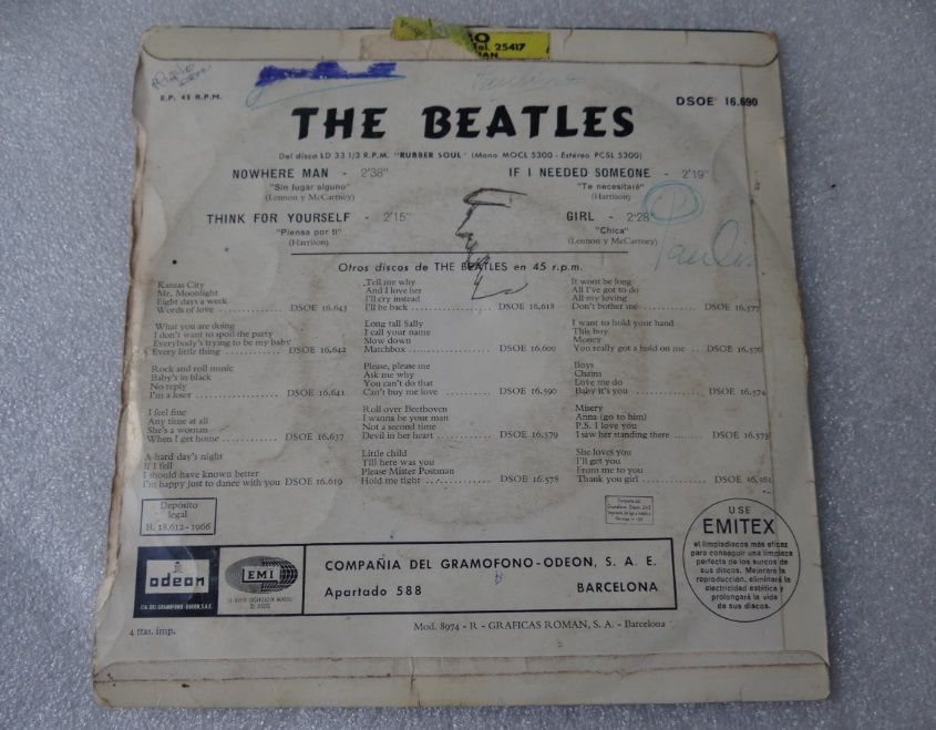 EP / Disco de Vinil - The Beatles (MUITO RARO)