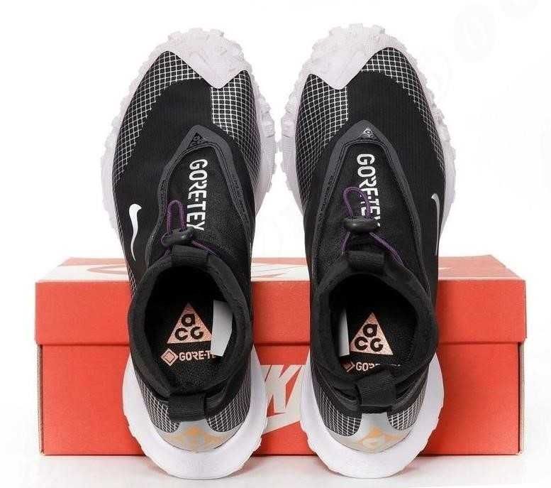 Мужские кроссовки Nike ACG Mountain Fly Gore-Tex Black White 40-45