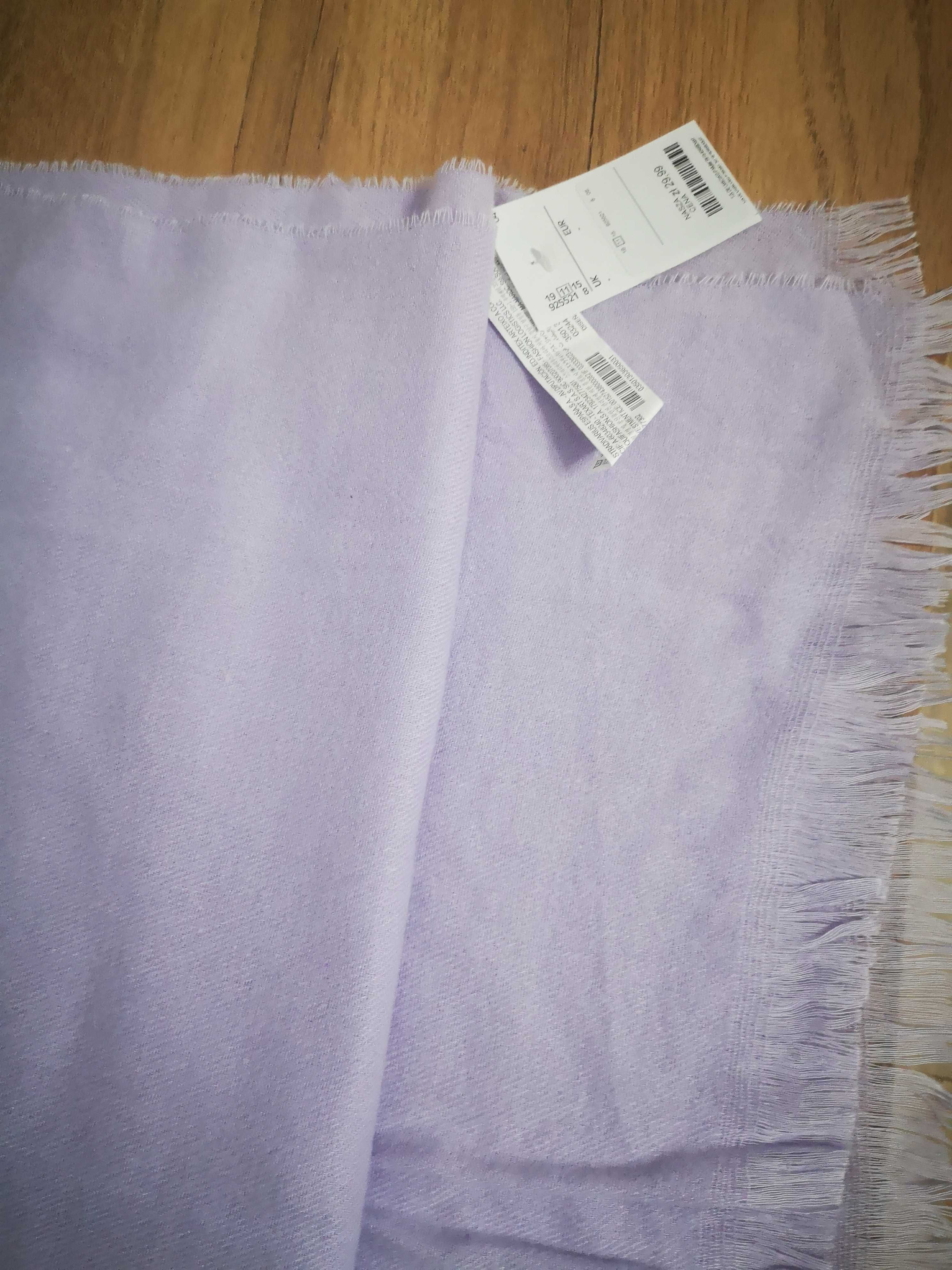 Stradivarius nowy liliowy szalik 195/70cm-sprzedam!