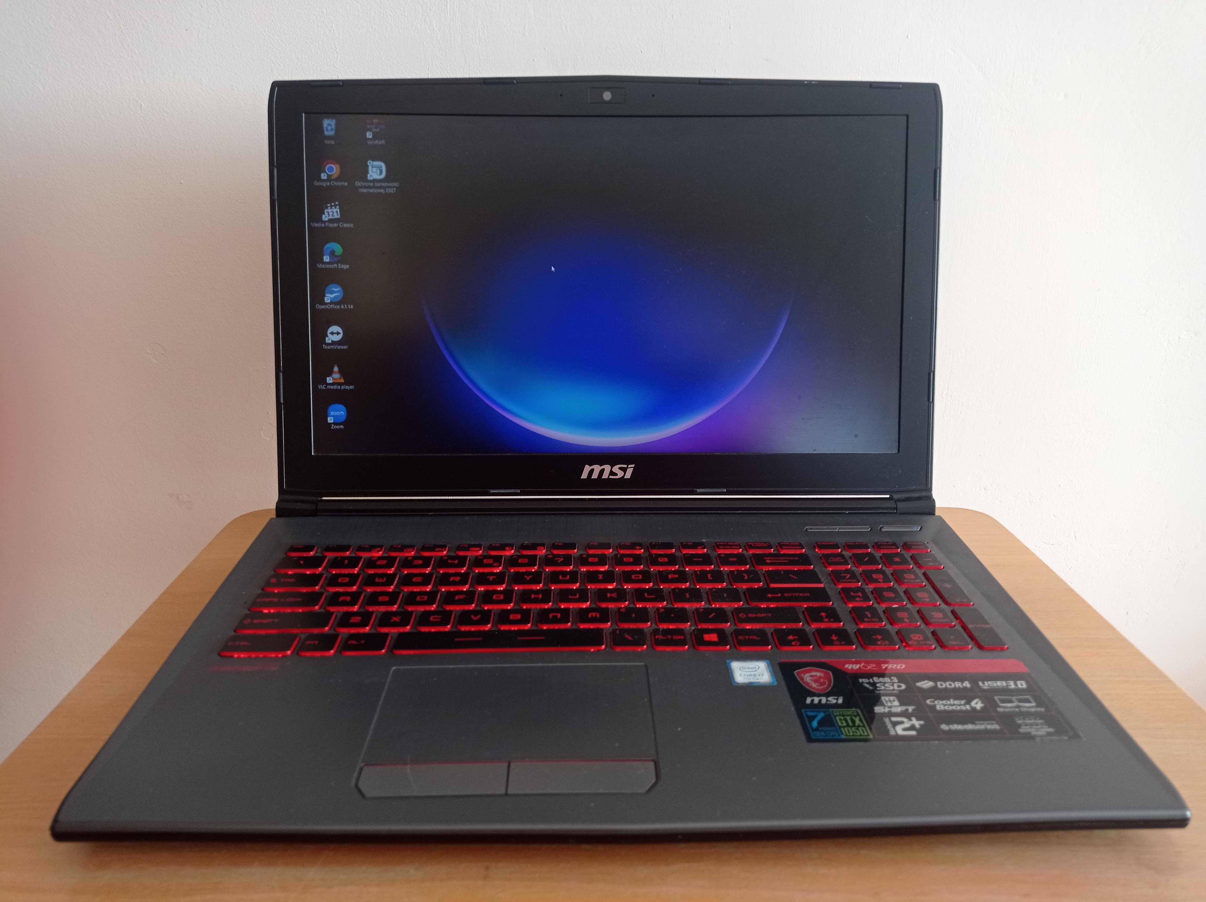 Laptop MSI GV62 7RD i7 | 16gb