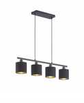 Nowa lampa żyrandol wisząca czarny złoto
