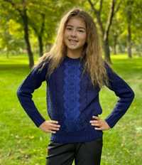 Новый тёплый вязаный свитер для девочки 9÷10÷11 лет(рост 146÷152 см)