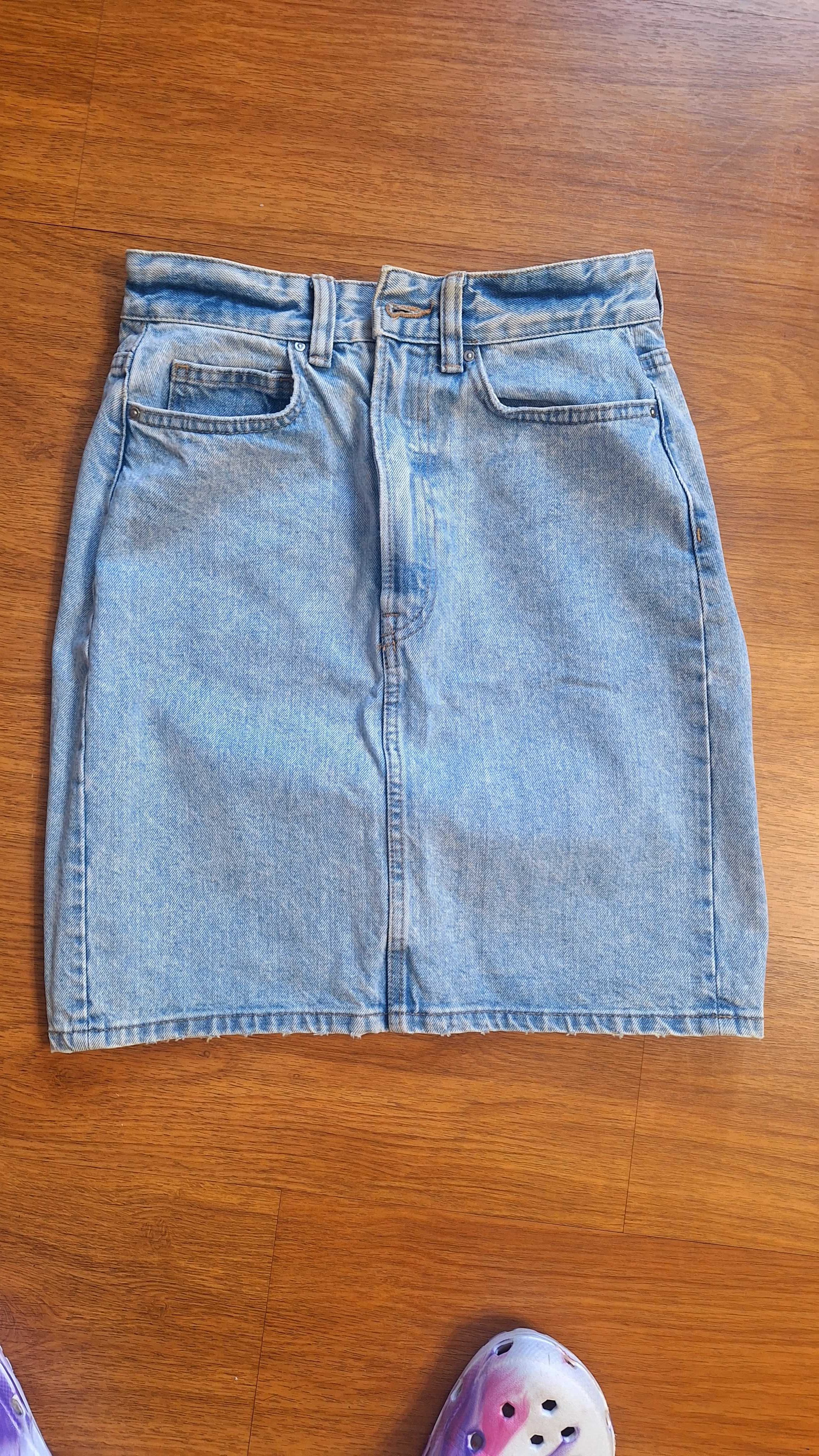 Spodniczka midi jeans 34