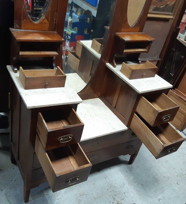 Retro Vintage Antigo Móvel Toucador Pechiché Penteadeira p/ Restauro