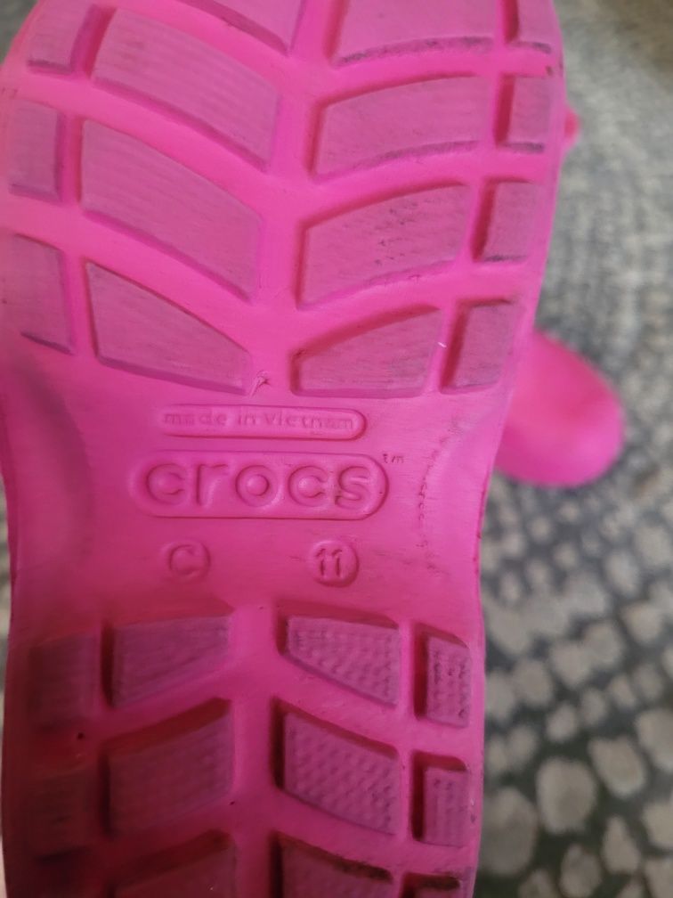 Kalosze Crocs C 11 r.28 różowe