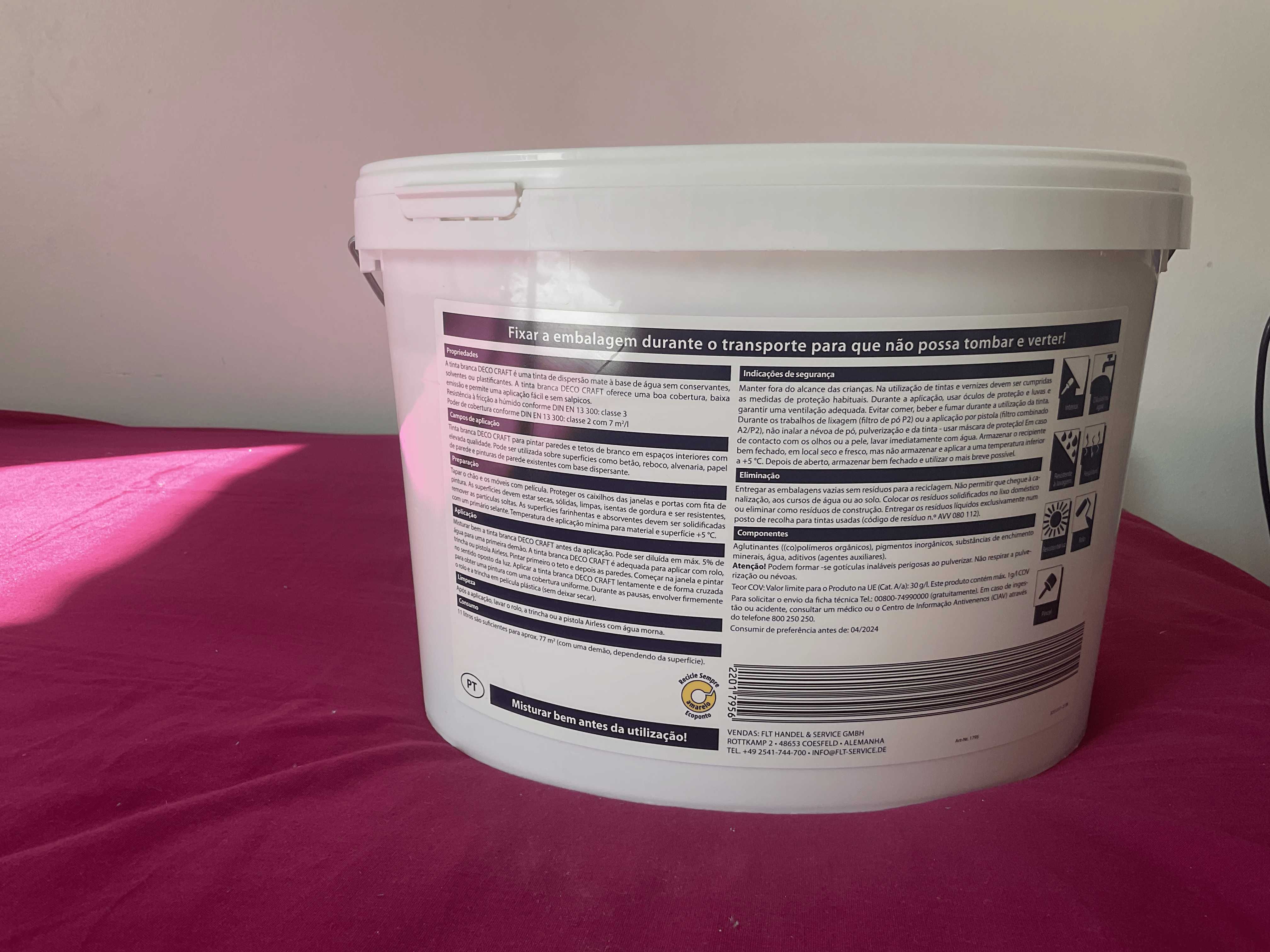 Tinta branca Deco Craft 11L