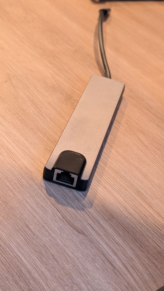 Hub adapter USB C dongle 8w1 display port 8k 144Hz RJ45