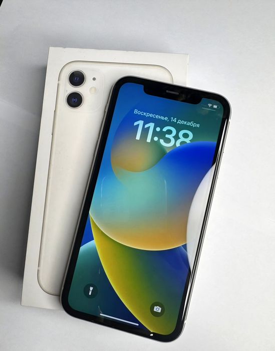 Айфон 11 128гб у білому кольорі
