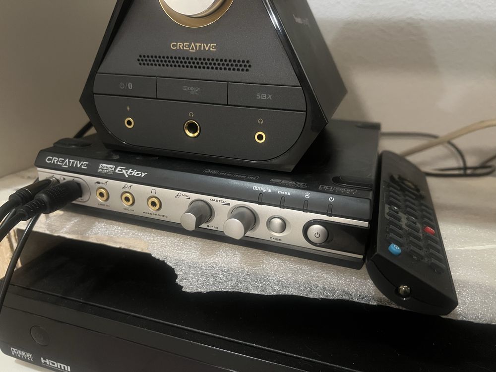 Placa de Som Creative soundblaster Extigy c/comando