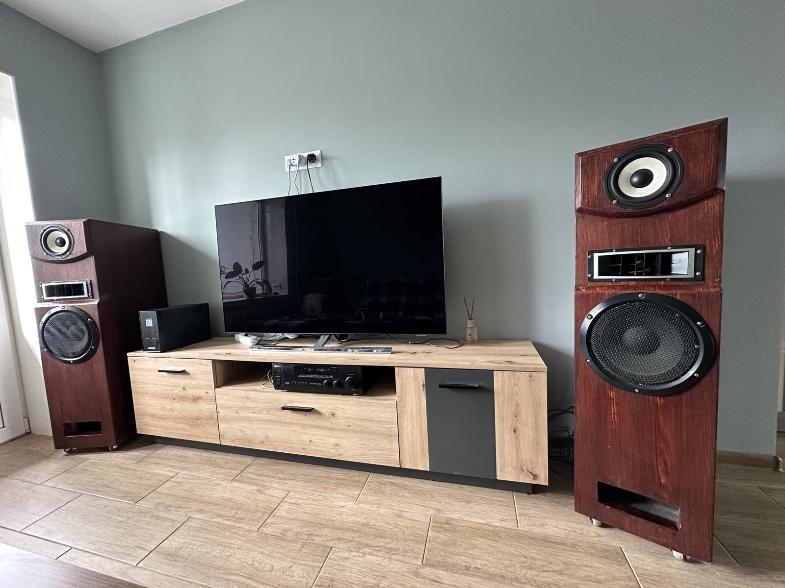 Колонки с ресивером(усилителем) Kenwood