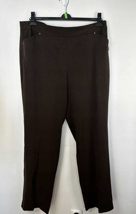 Spodnie Materiałowe Brązowe Rozmiar 5XL (16W) * Dressbarn*