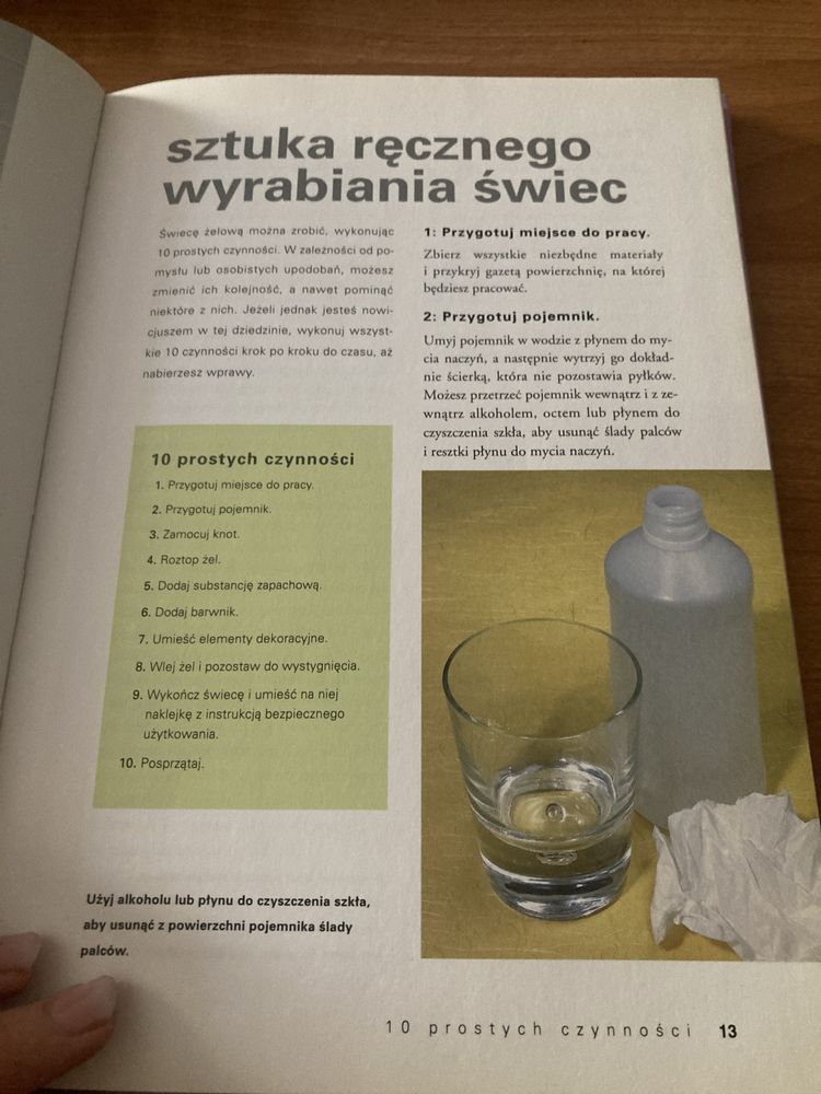 Świece żelowe książka samonauka