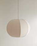 Duża lampa sufitowa z lnu Zara Home
