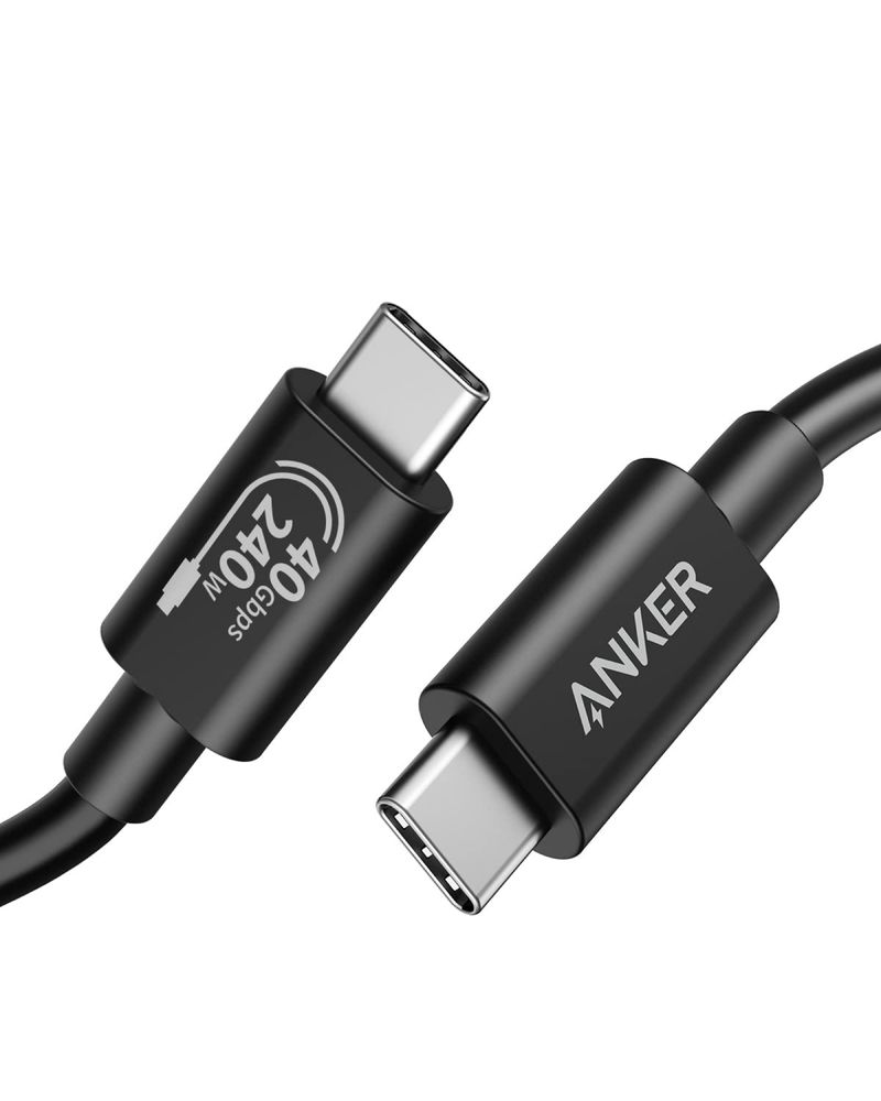 Кабель Anker 515, 240W, USB 4 Data Cable 40 Gbps, 8K HD, Thunderbolt 4