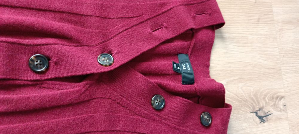 Bordowa bluzka damska S - XS